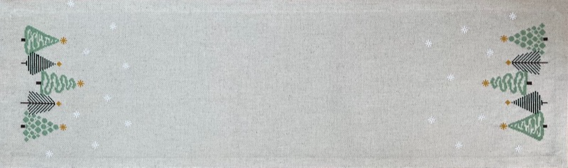 Juleløber - Grøn 2030-1 Str. 30 x 100 cm. (7)