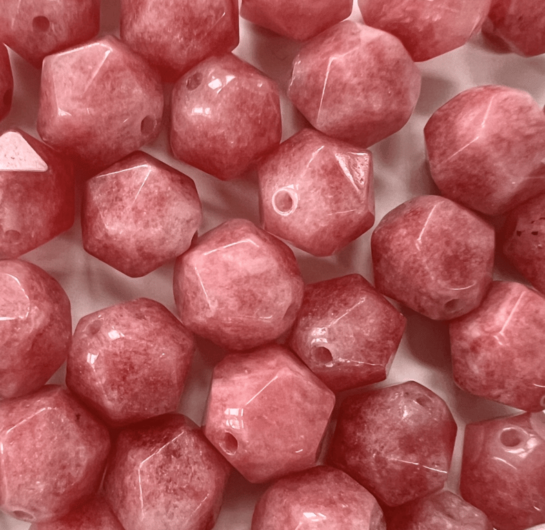 Pink Rhodonit star cut- vedhæng billede 4