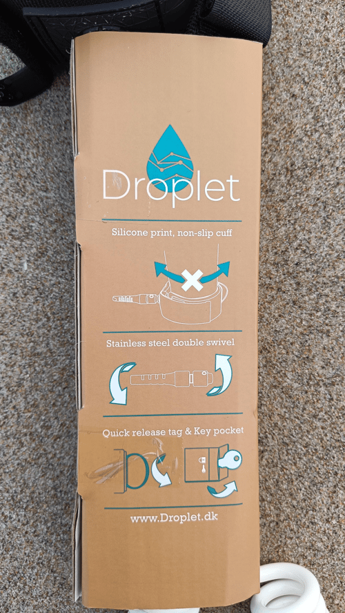 Droplet Coiled SUP Leash - Knee (6)