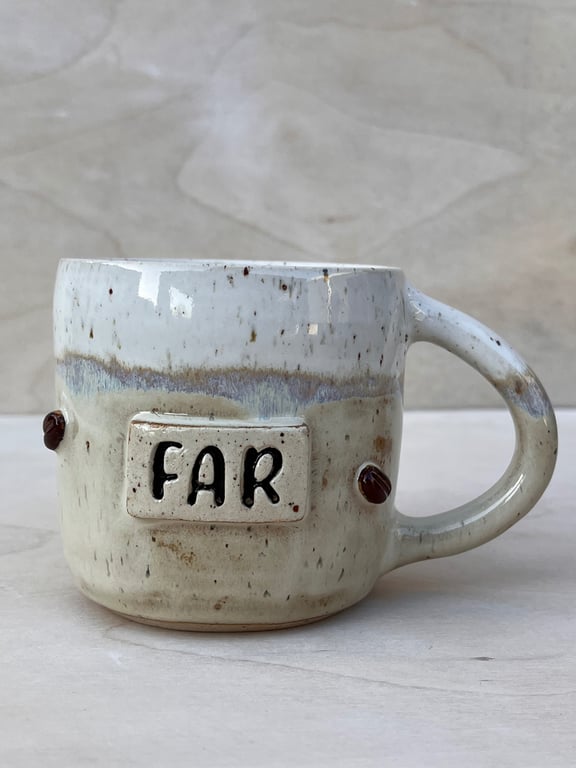 Far kaffebønne kop. 350 ml. H: 8,5 cm