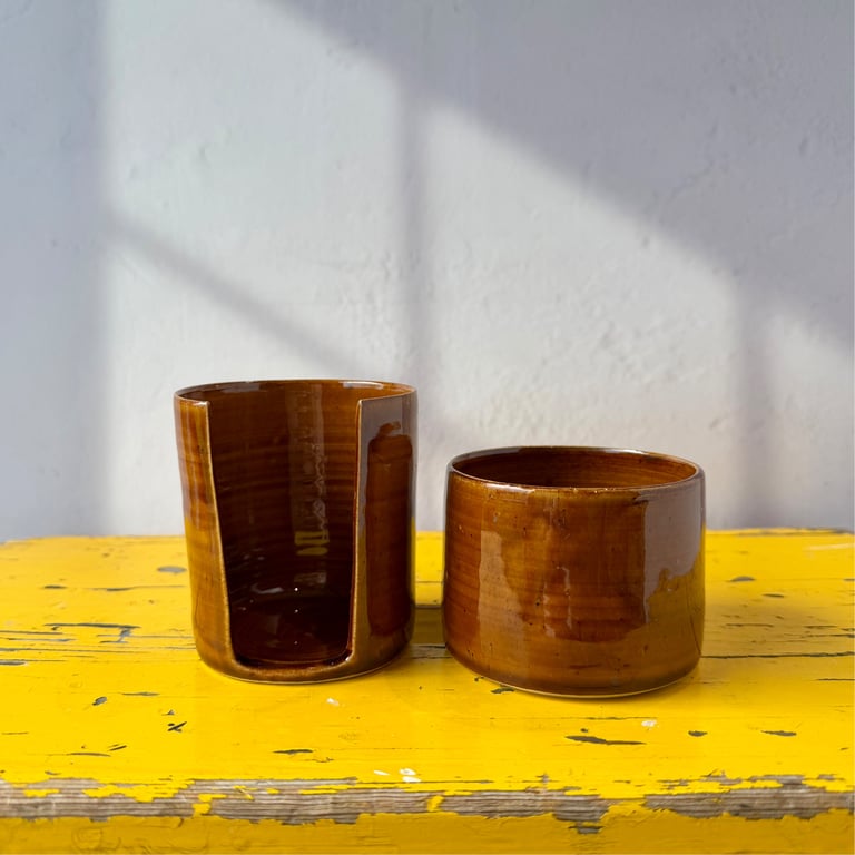 Badeværelsessæt brun