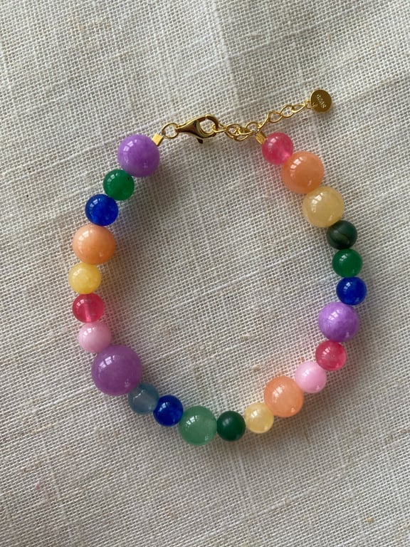 Regnbue armbånd billede 3