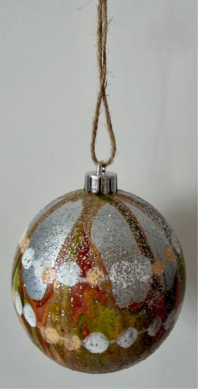 Kunst julekugle 77