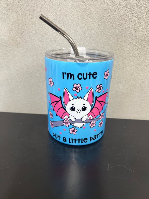 Termokop m sugerør 300 ml 