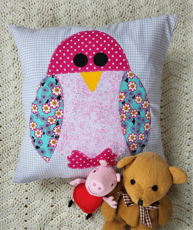 Pingvin pudebetræk - unikt kunsthåndværk