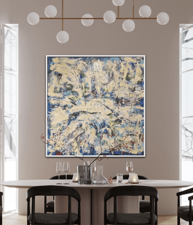 #1265  120x120 cm  SOLD billede 7