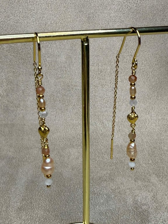 Elina - Øreringe (Forgyldt Sterling Sølv)