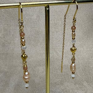 Elina - Øreringe (Forgyldt Sterling Sølv) – produktbillede