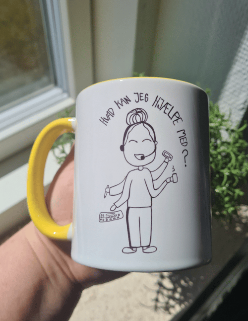 Krus: Hvad kan jeg hjælpe med Lys gul