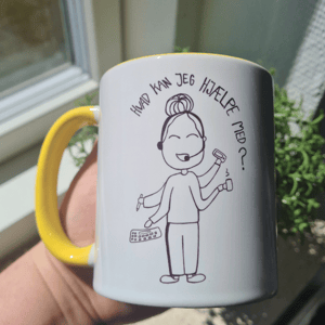 Krus: Hvad kan jeg hjælpe med Lys gul – produktbillede