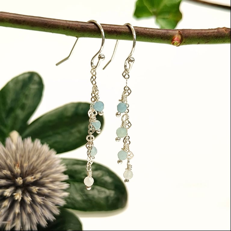 Blomster på hjertestien - lys blå