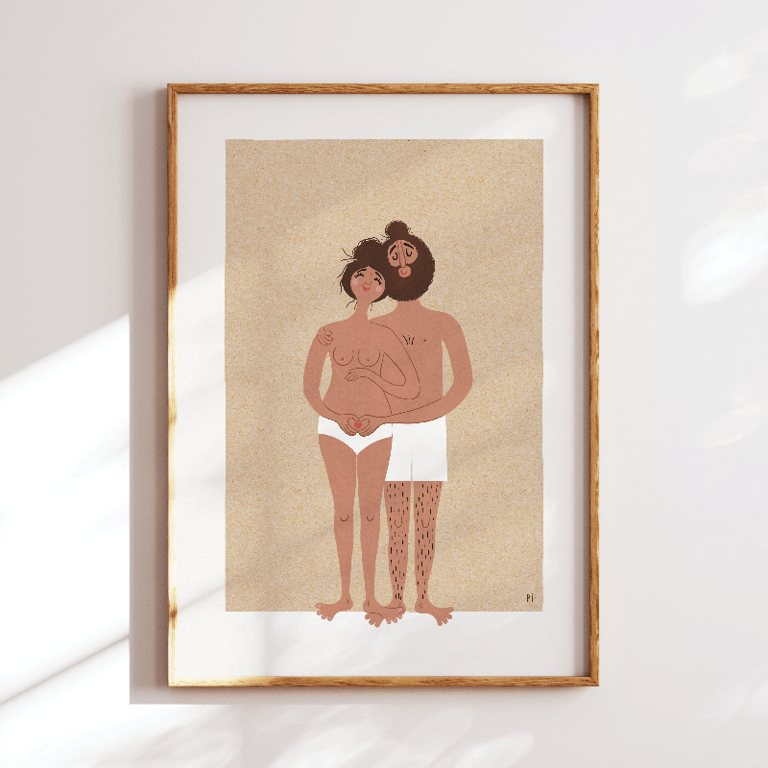 Hjertebarn – brun – plakat billede 3