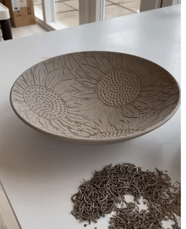 Solsikkefad - ø 28 cm billede 4