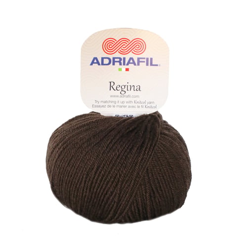 Nøgle brunt garn fra Adriafil med mærket "Regina". (2)