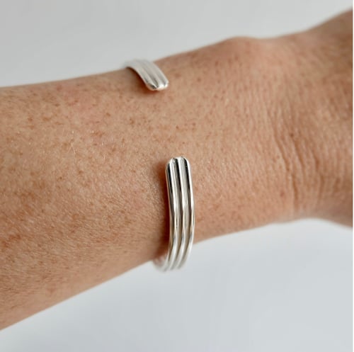 Triple bracelet silver (3)
