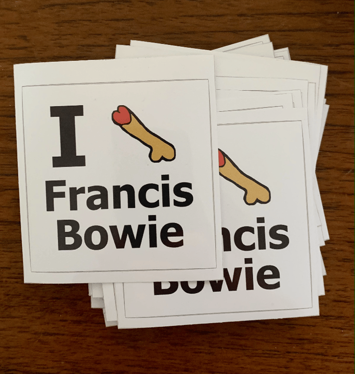 Francis Bowie klistermærke billede 2