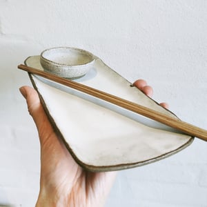 SUSHI TALLERKEN HVID – produktbillede