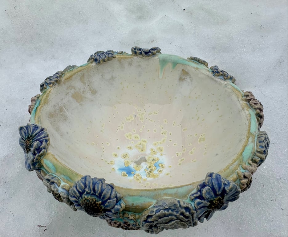 Stor blomsterskål billede 2