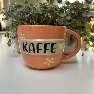 Orange Kaffe-kop – produktbillede