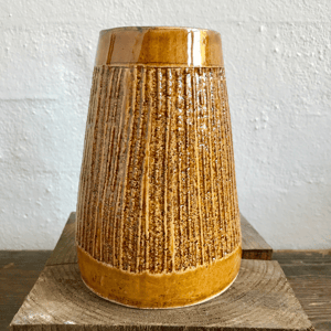 Vase, brændt karry – produktbillede