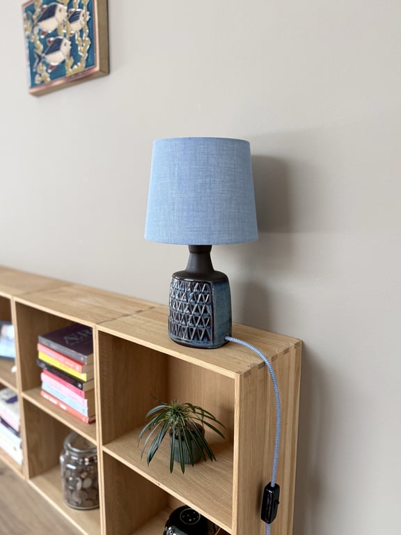 Upcycled vintage bordlampe - Søholm Keramik billede 5