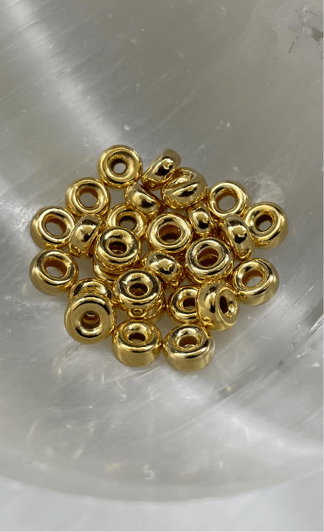 Donut 4 mm - 18k guld forgyldt Sterlingsølv billede 2