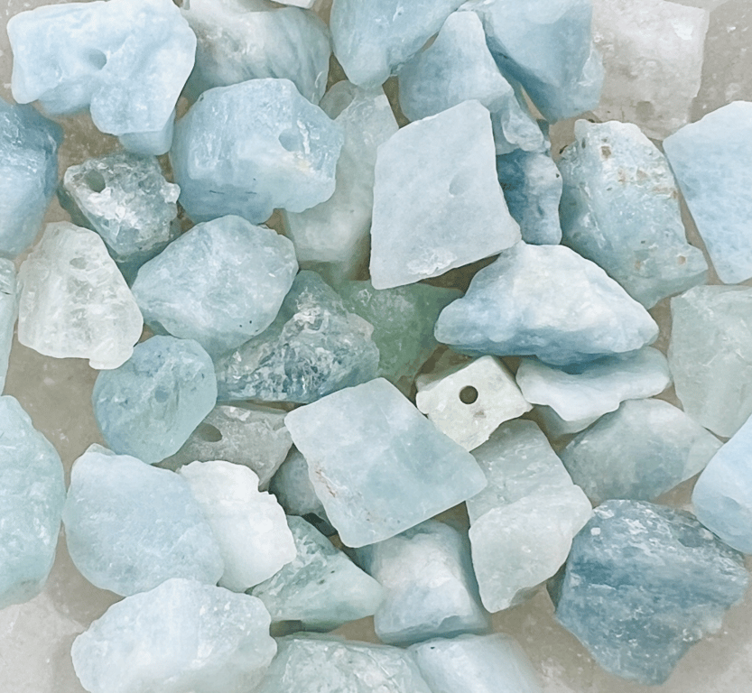 Akvamarin- RAW vedhæng billede 3