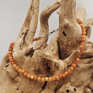 Solstens halskæde / armbånd, sølv - 38 cm. – produktbillede