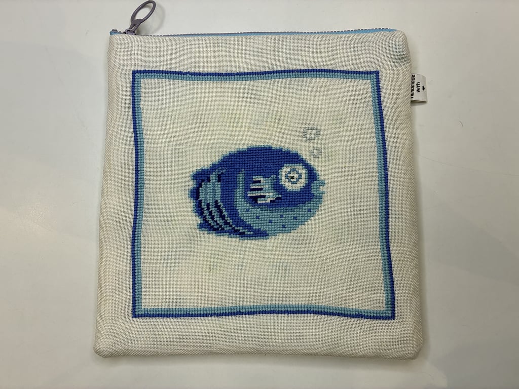 Pung m blå fisk 