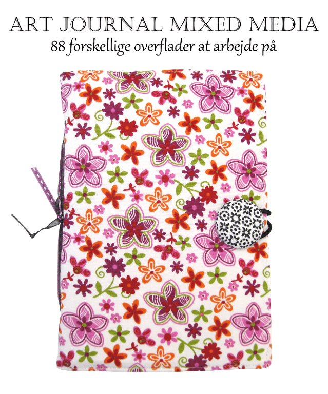 Art Journal - Hvid m/ små blomster