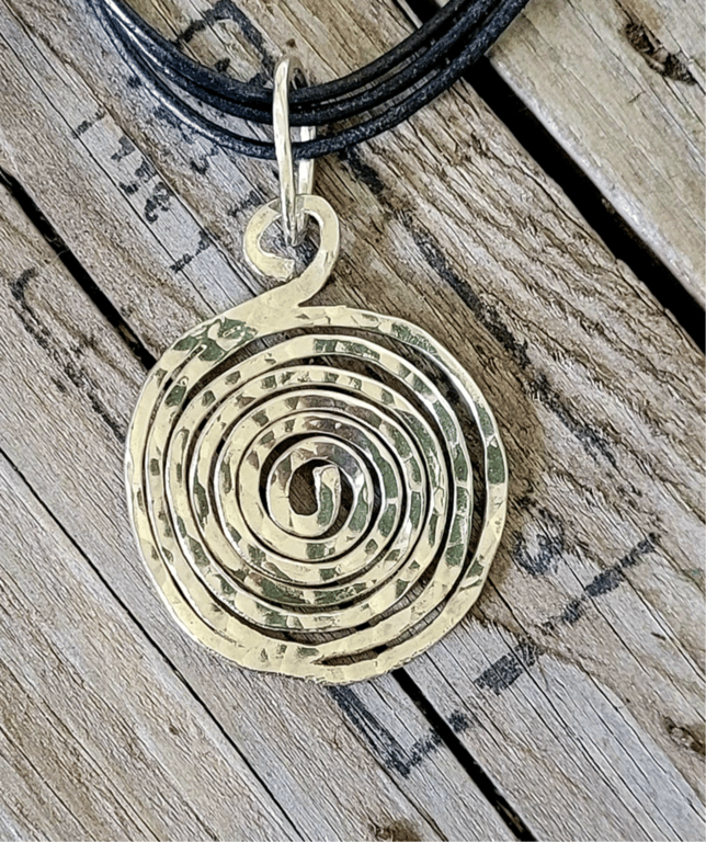 Unika spiral sølv vedhæng