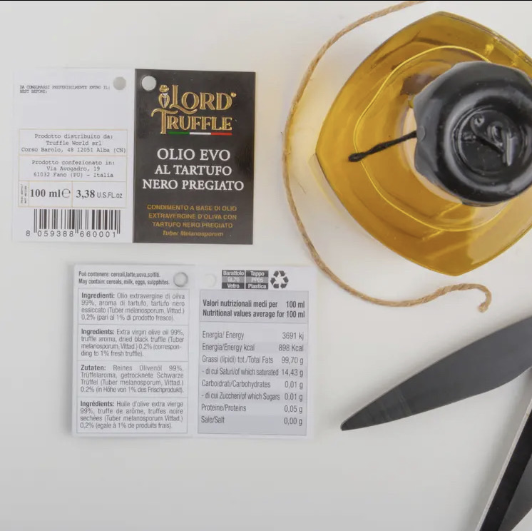 Ekstra Jomfru Olivenolie med sort trøffel 100 ml. (5)