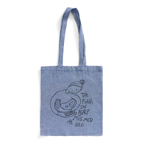 Mulepose: tak fordi du hjalp mig med at gro Blå 