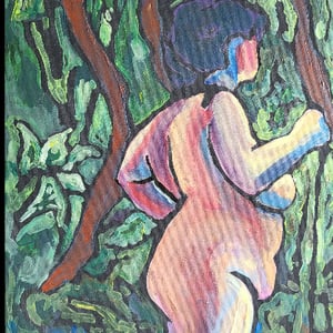 Qroquis - akryl på lærred - 40 x 80 cm – produktbillede