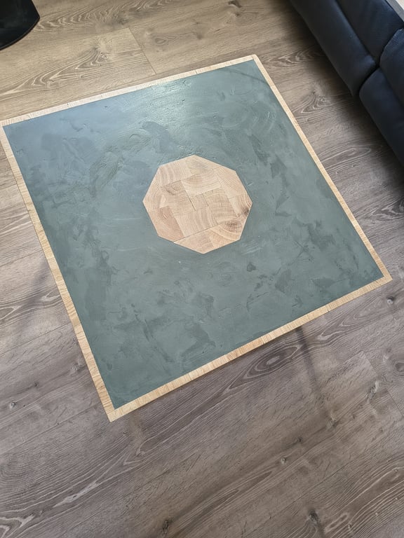 bordplade med microcement 