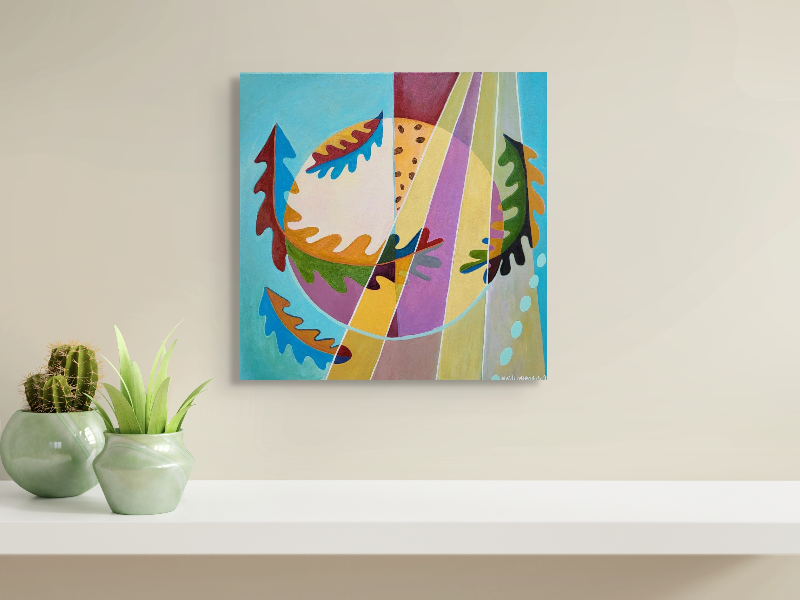 Løvfald 50x50 cm billede 3