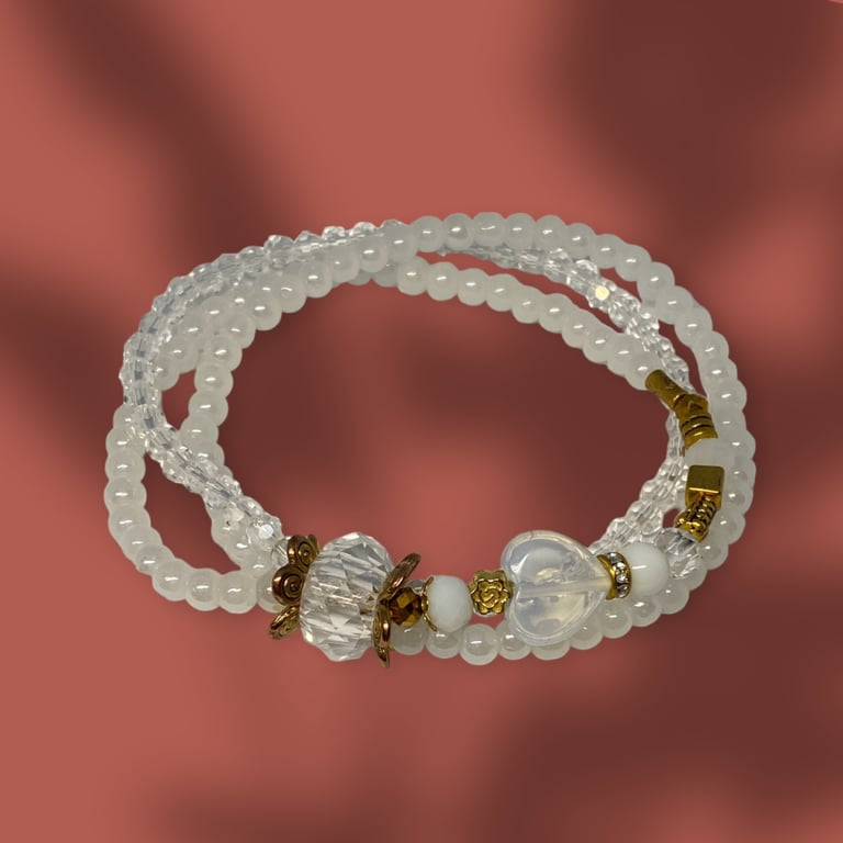 Hvidt  Armbånd