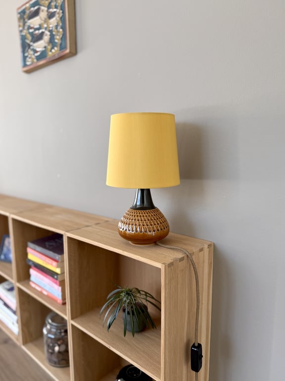 Upcycled vintage bordlampe - Søholm Keramik billede 5