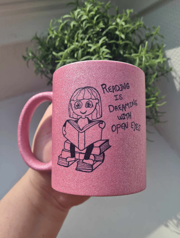 Krus: reading is dreaming with open eyes Pink Glimmer