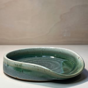 Spoonrest grøn. D: 13,5 cm – produktbillede