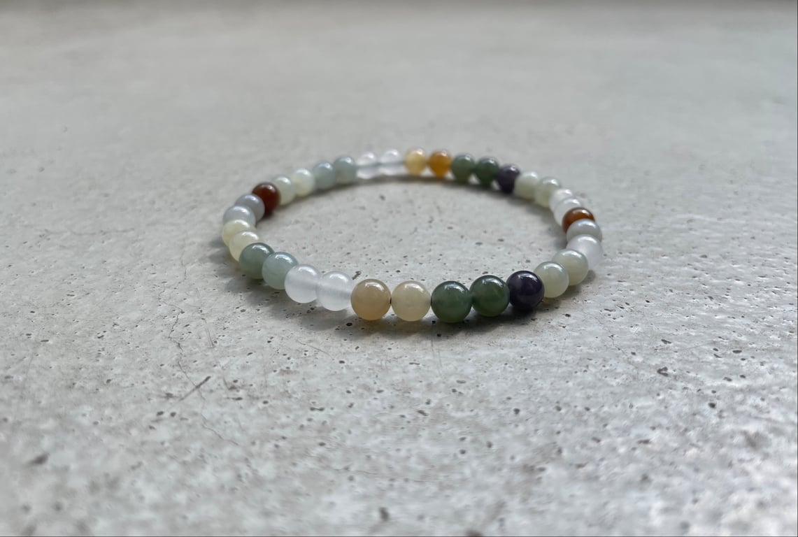 Multi Grøn Jade Nefrit - Kvalitet AAA