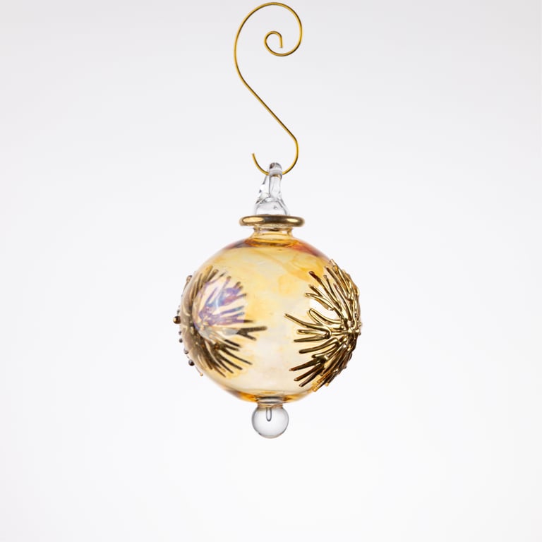 JULEKUGLE DESIGN 1014 GOLDEN MED GULD