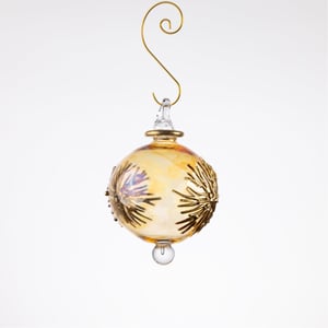 JULEKUGLE DESIGN 1014 GOLDEN MED GULD – produktbillede