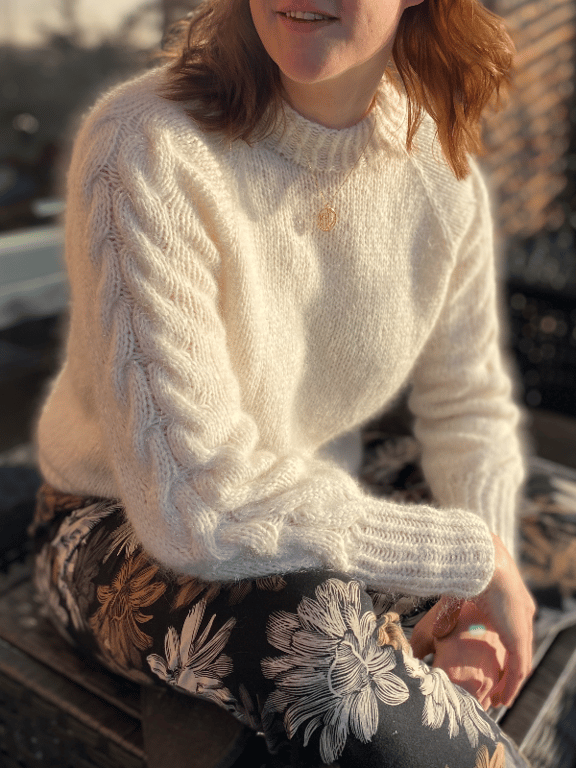 Twist a sleeve -Strikkeopskrift (dansk PDF) billede 2