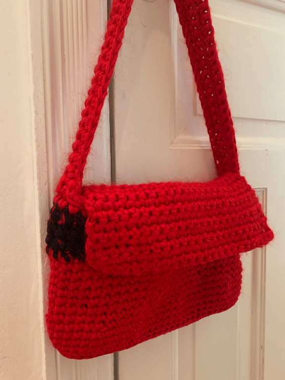 Hæklet crossbody taske billede 2