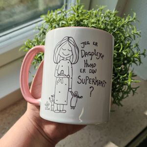 Krus: jeg er dagplejer, hvad er din superkraft Rosa – produktbillede