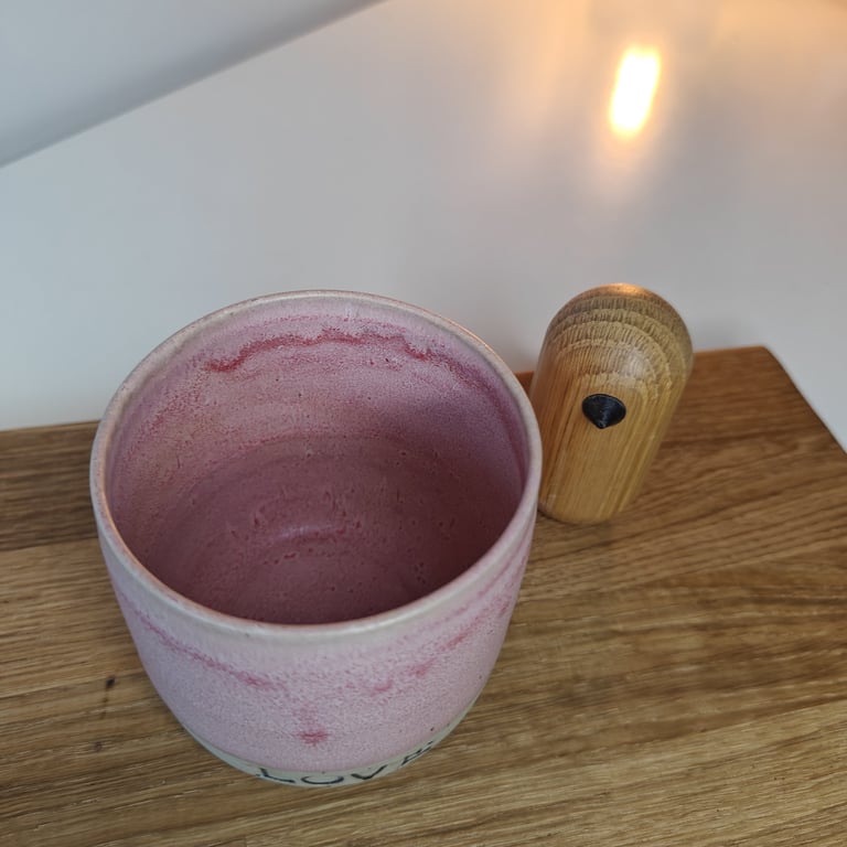 Lyserød LOVE kop billede 2