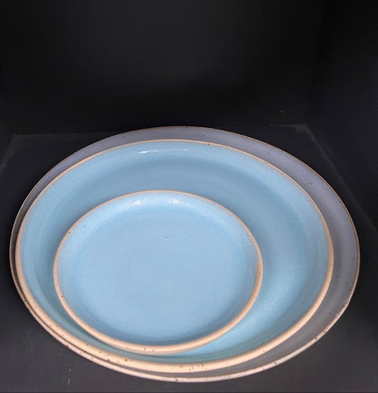 Middagstallerken i "Badehotel Blå"  Ø = 27 cm