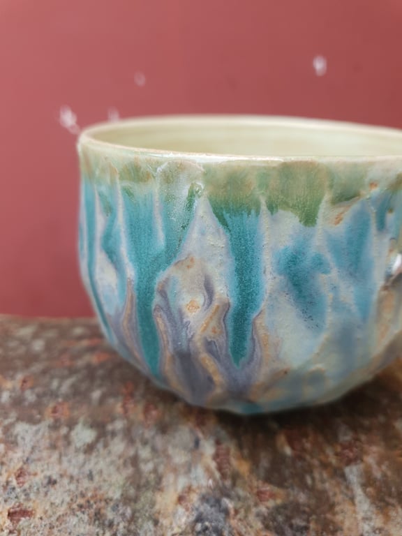 SOM I ET MALERI  kop med hank  billede 2