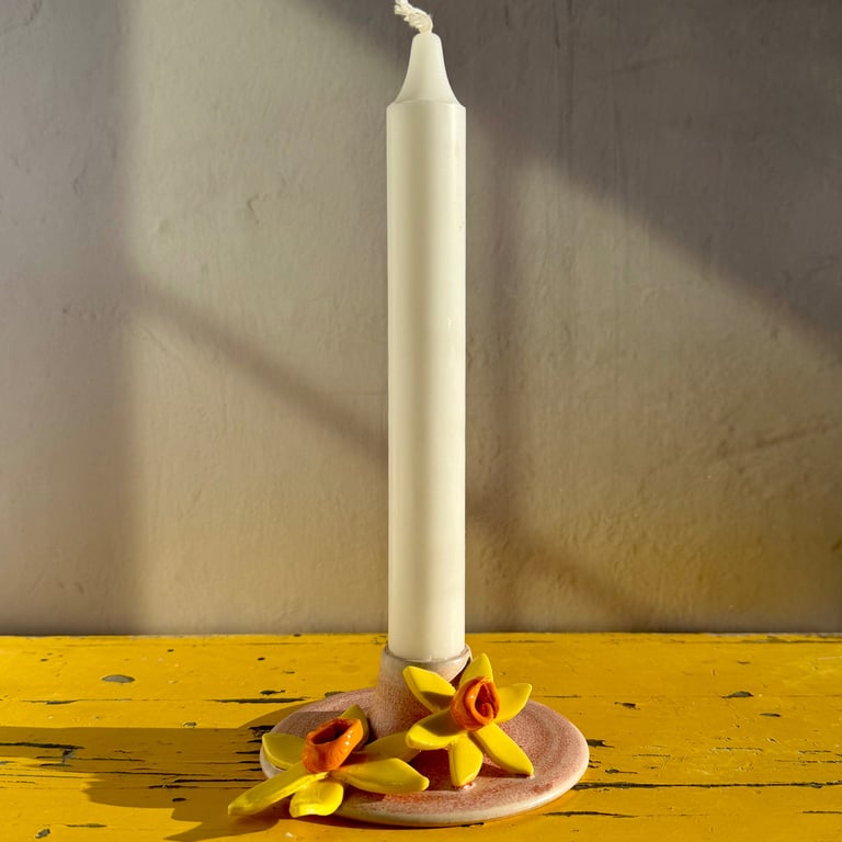 Forårsstage m. påskeliljer 